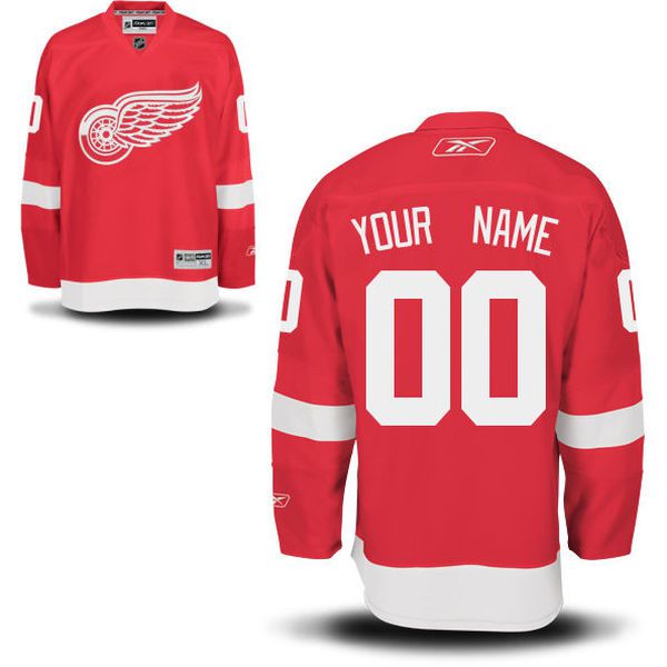 Reebok Detroit Red Wings Custom Youth Premier Home NHL Jersey